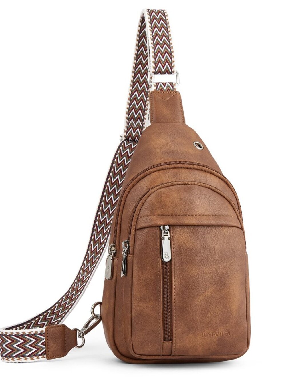 🆕 BOSTANTEN Sling Bag, Crossbody Bag Small Leather Travel Purses Chest Bag for - Picture 8 of 8